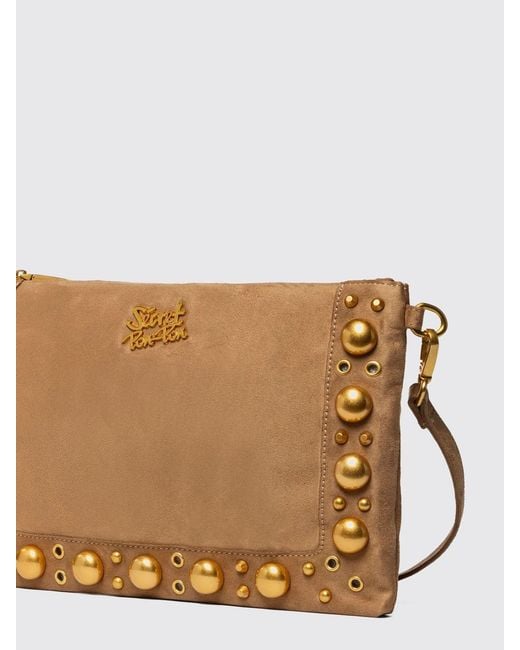 Secret Pon-pon Brown Shoulder Bag