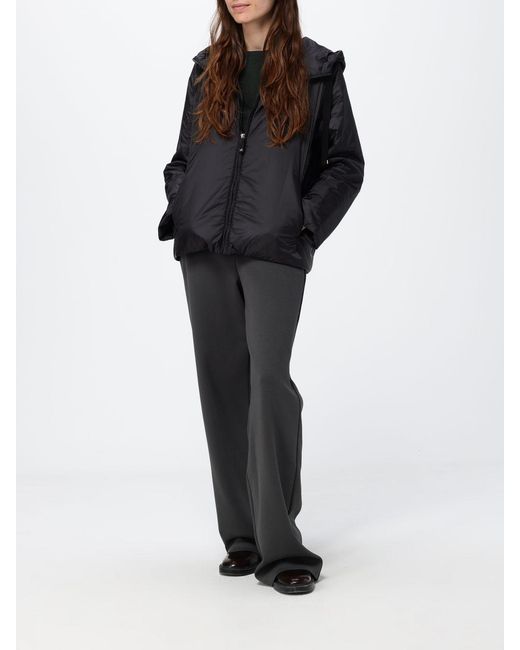 Max Mara Black Hooded Short Windbreaker