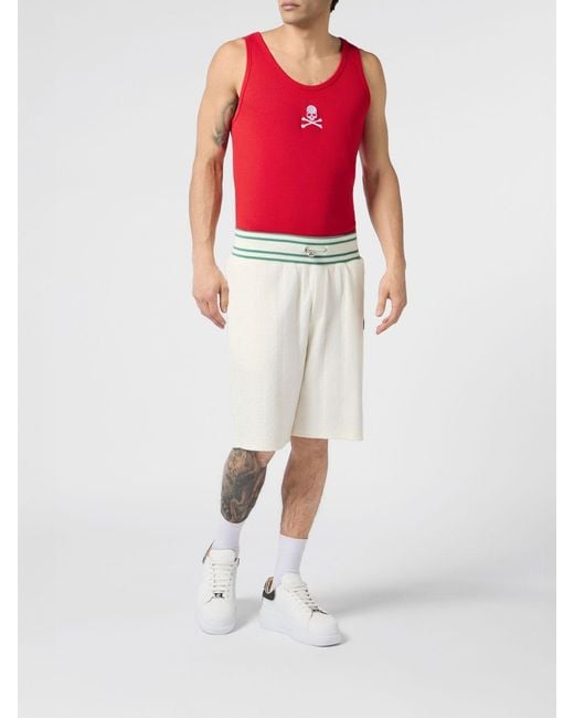 Philipp Plein White Shorts for men