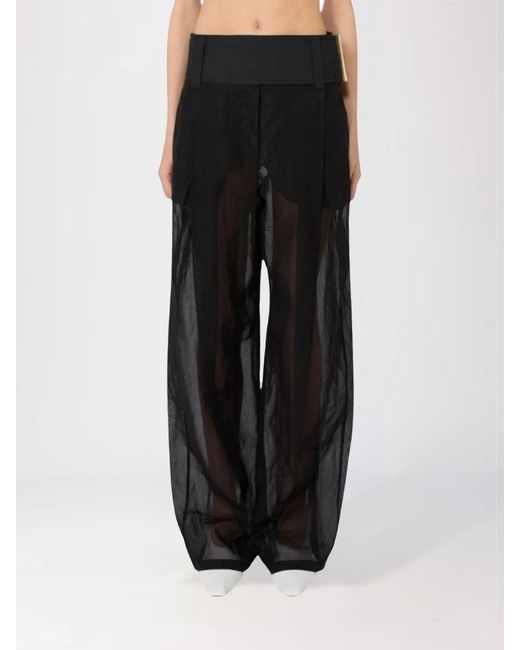 Sportmax Black Ferito Wide Leg Trousers