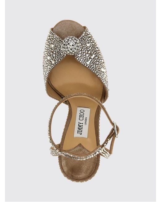 Jimmy Choo White Sacora Crystal-Embellished Velvet High-Heeled Sandals