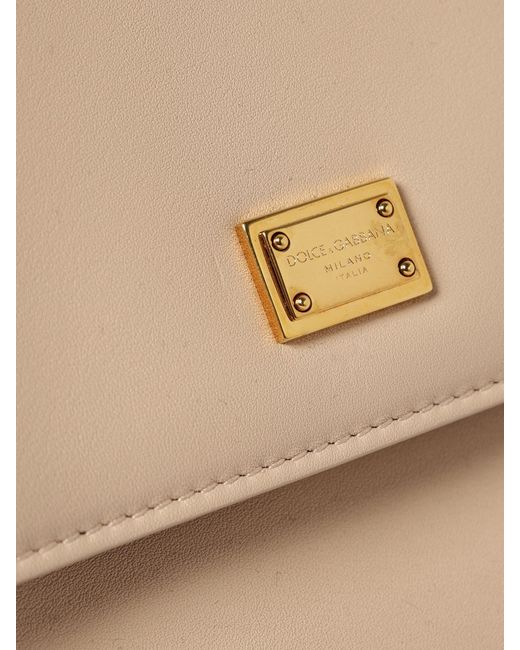 Dolce & Gabbana Natural Dolce &Amp Gabbana My Sicily Plongé Leather Bag