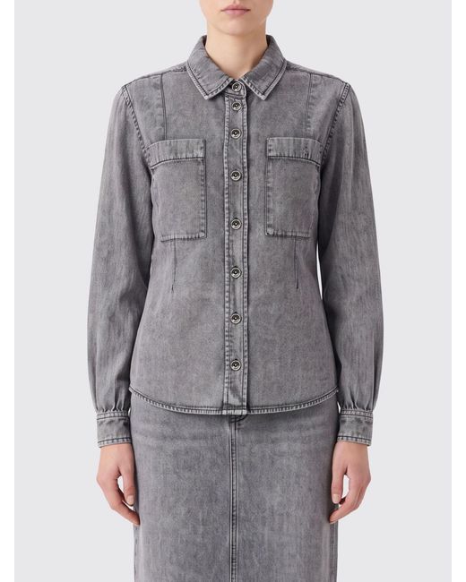 Patrizia Pepe Gray Slim Fit Shirt