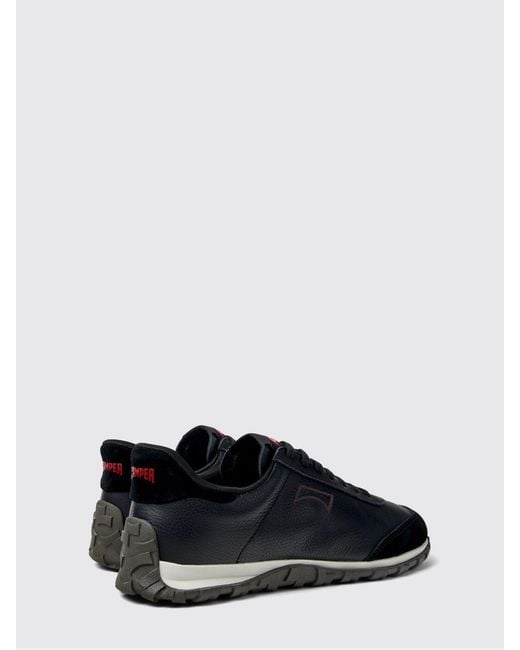 Camper Blue Drift Walk Leather Sneakers