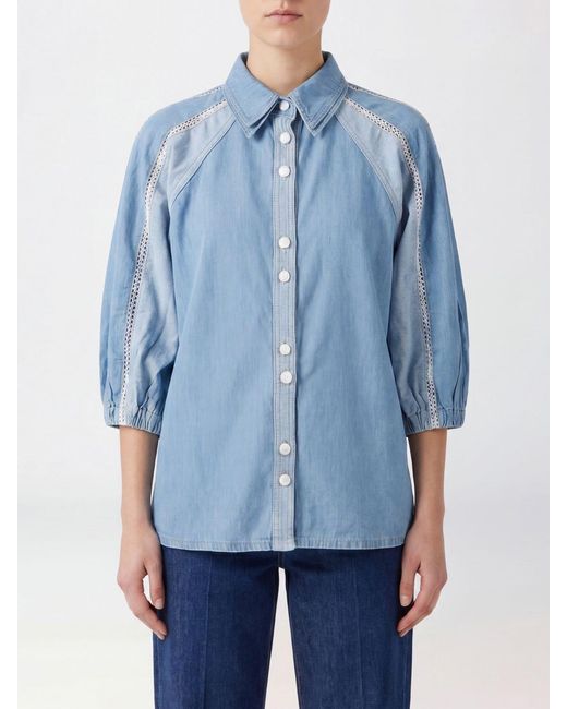 Farm Rio Blue Shirt