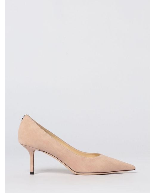 Jimmy Choo Pink Love Suede Pumps