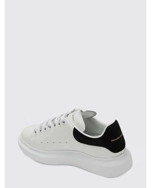 McQueen White Oversize Leather Sneakers