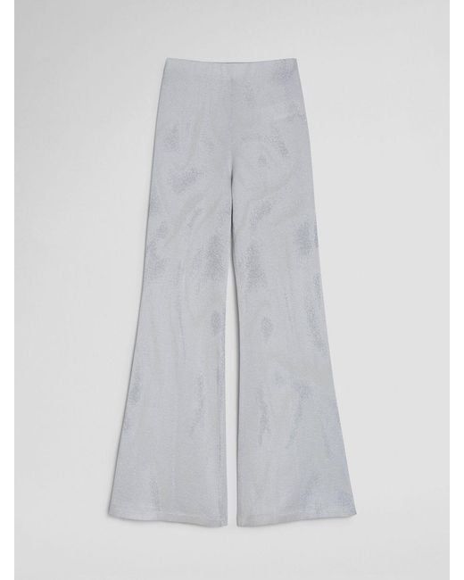MACCAPANI Gray Easy Flared Trousers