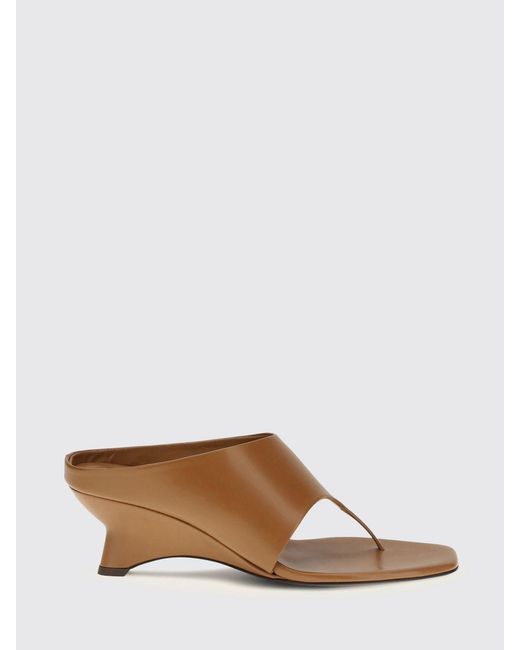 Khaite Brown Marlow Brushed Mules