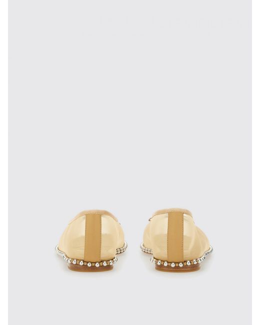 Alexander Wang Natural Mesh Ballerina Flats Studded