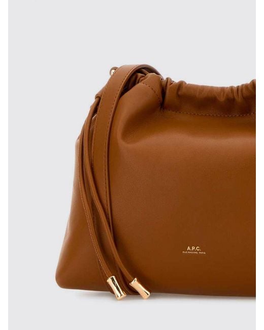 A.P.C. Brown Ninon Faux Leather Bag