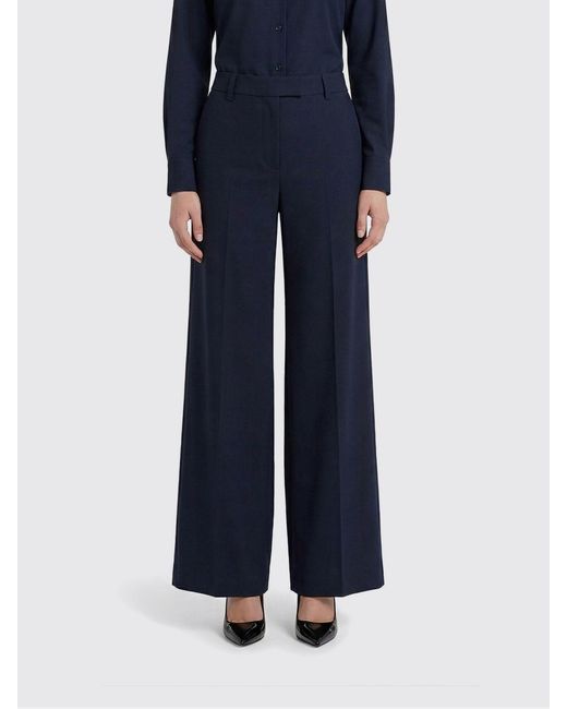 PT Torino Blue Lorenza Stretch Cady Trousers