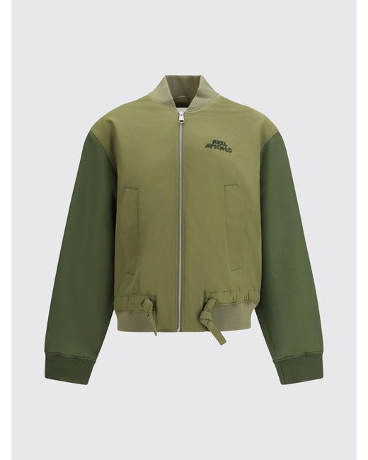 Axel Arigato Green Polyester Bomber Jacket With Logo for men
