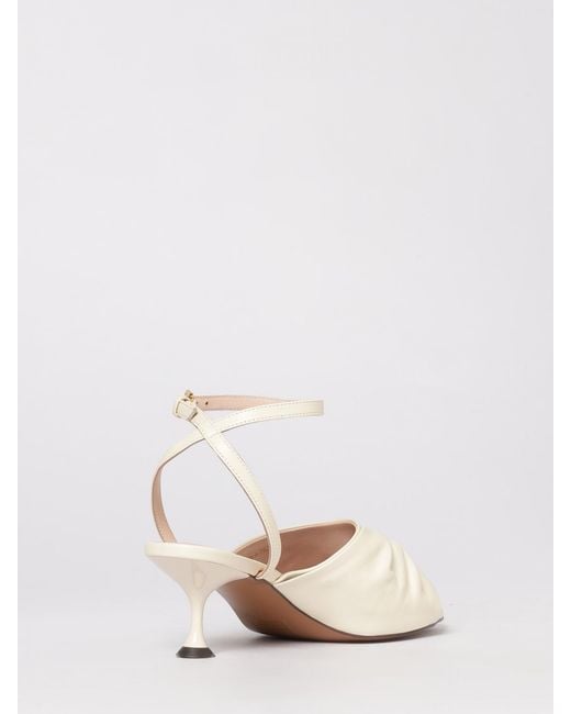 Coccinelle Natural Furoshiki Leather Sandals With Bow