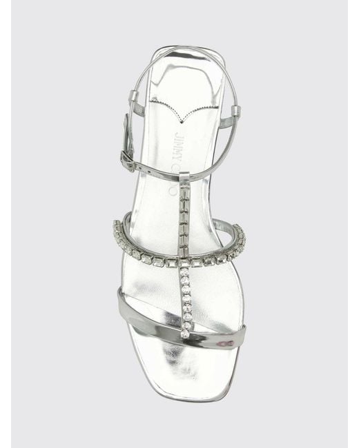 Jimmy Choo White Heeled Sandal