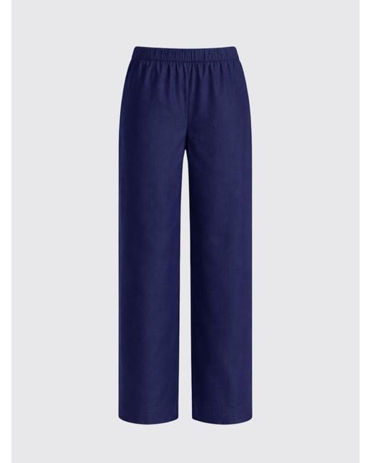 Liviana Conti Blue Julian Cotton Trousers