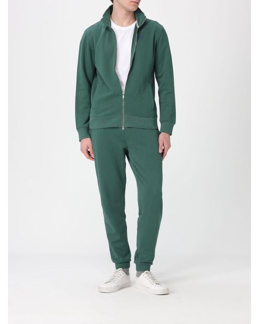 La Martina Green Cotton Jogging Trousers for men