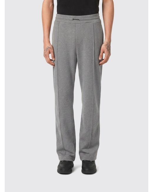 Billionaire Gray Cotton Jogging Trousers for men