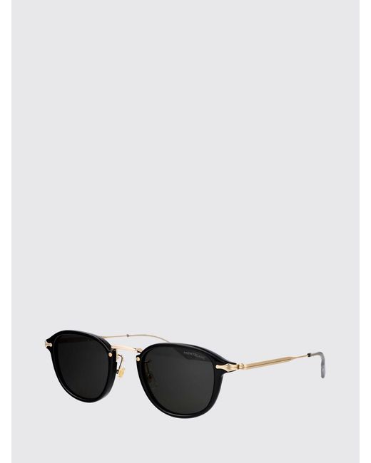 Montblanc White Acetate And Metal Sunglasses for men