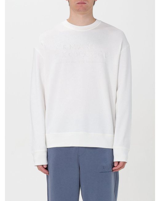 Armani Exchange White Sweatshirt for men