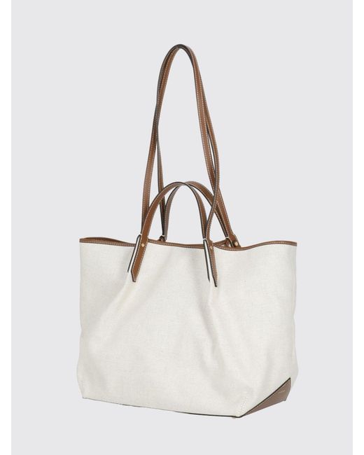 Lanvin White Catch Canvas Bag