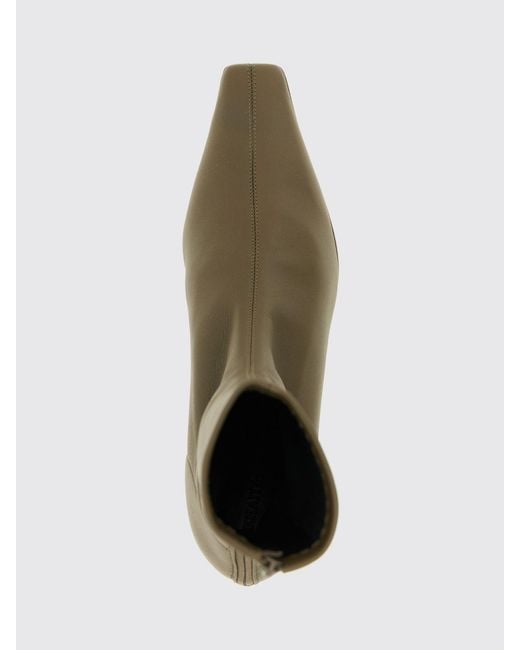 Khaite Green Arizona Nappa Leather Ankle Boots
