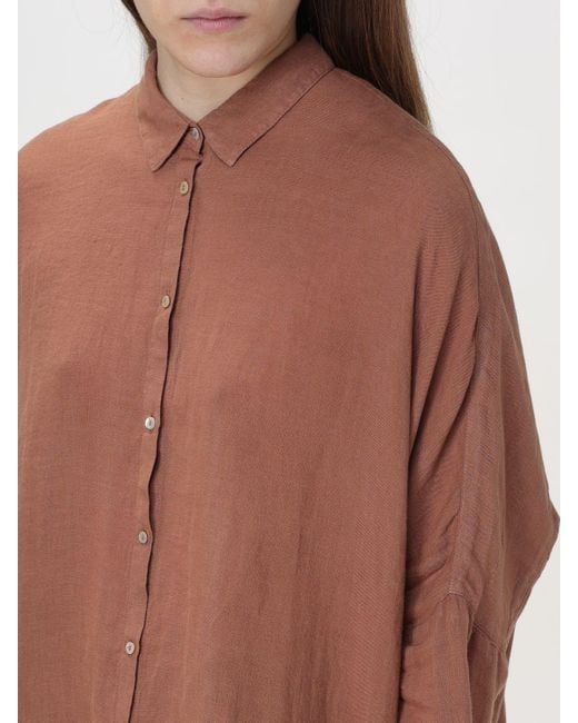 120% Lino Brown Shirt