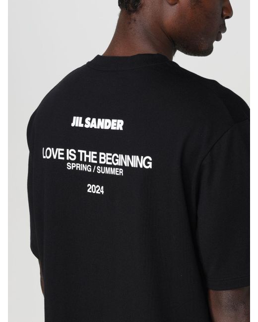 Camiseta Jil Sander de hombre de color Black