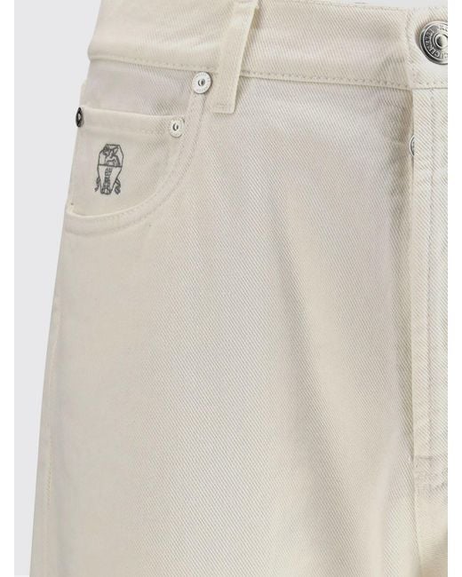 Brunello Cucinelli Natural Slim Fit Denim Jeans for men