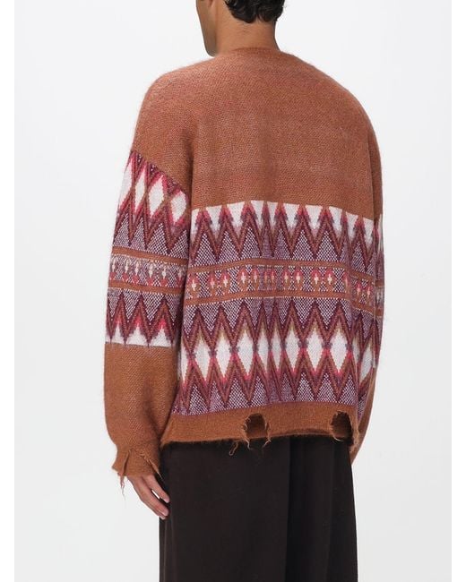 Laneus Red Cardigan for men