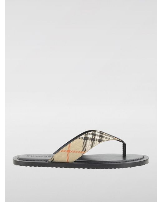 Burberry Multicolor Vintage Check Jacquard Canvas Flip Flops for men