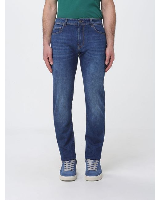 Brooksfield Blue Stretch Slim Fit Jeans for men
