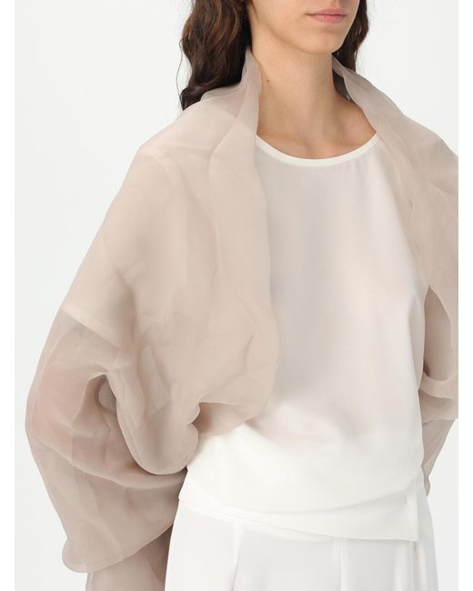 Alberta Ferretti Natural Neckerchief