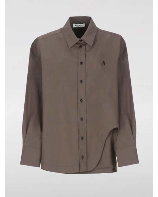 The Attico Brown Hemdbluse Damen