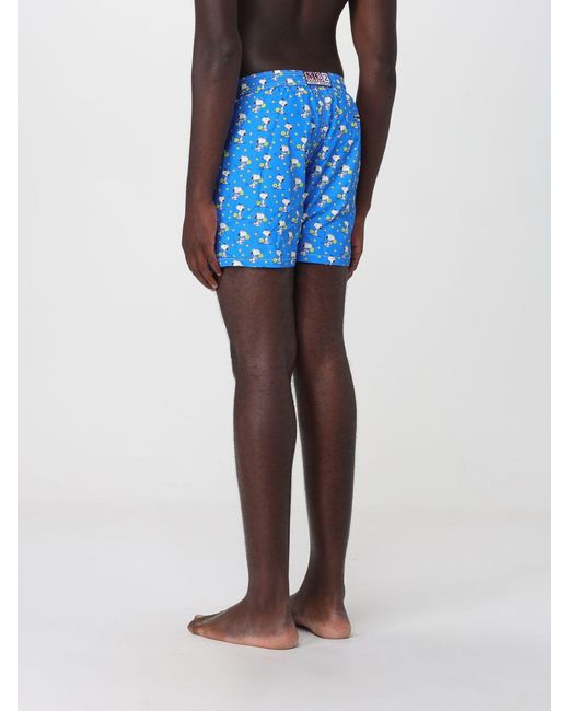 Mc2 Saint Barth Blue Printed Boxer Swim Trunks for men