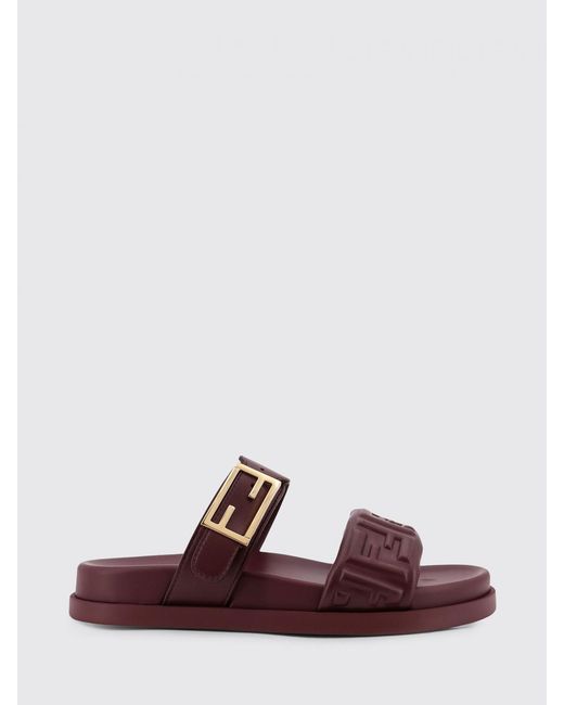 Fendi Multicolor Feel Nappa Sandal With Embossed Ff Monogram