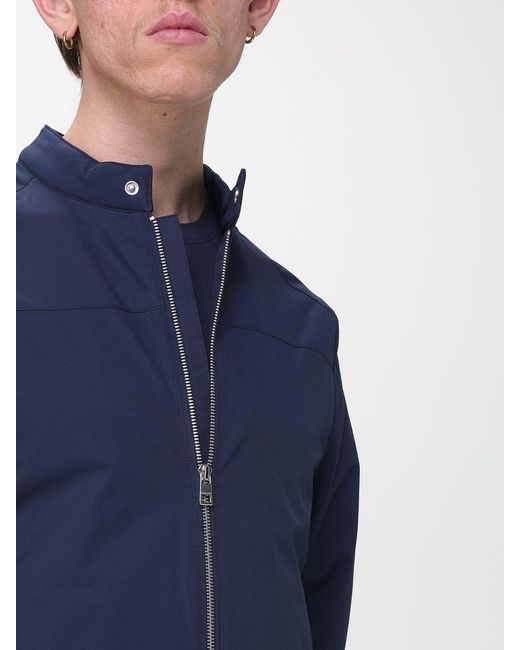 Michael Kors Blue Nylon Racer Jacket for men