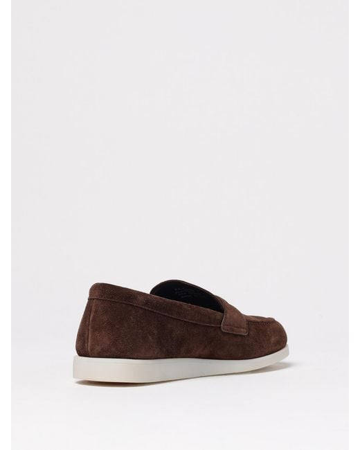 Church's Brown Saddle Suede Loafers for men