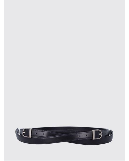 Low Classic White Two Way Buckle Leather Belt