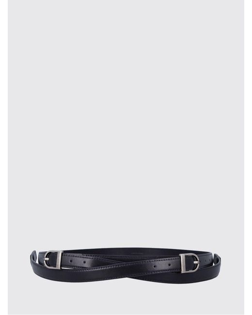Low Classic White Two Way Buckle Leather Belt