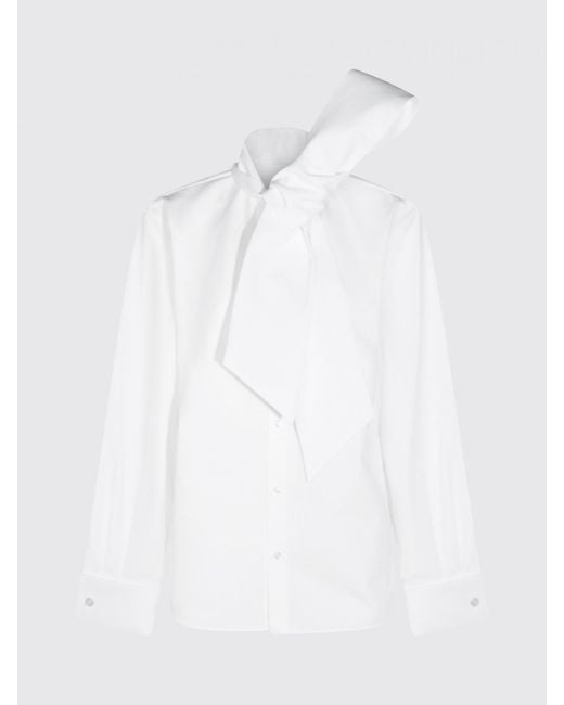 Saint Laurent White Cotton Poplin Shirt