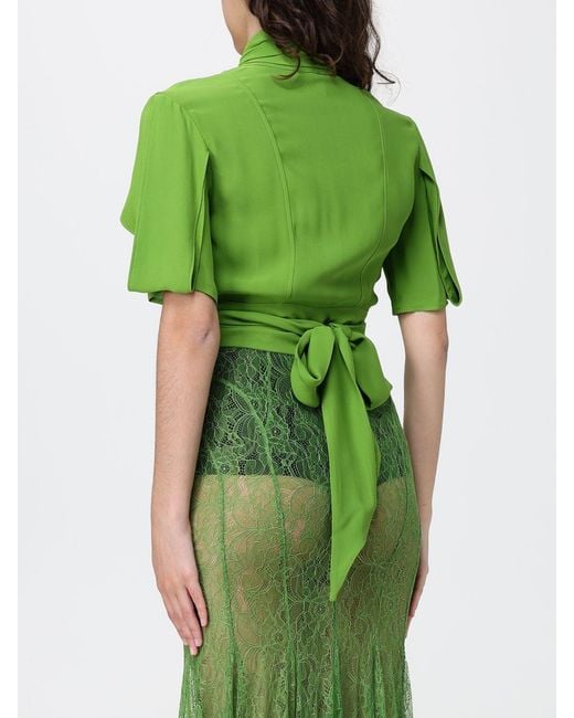 Elisabetta Franchi Green Viscose Blouse