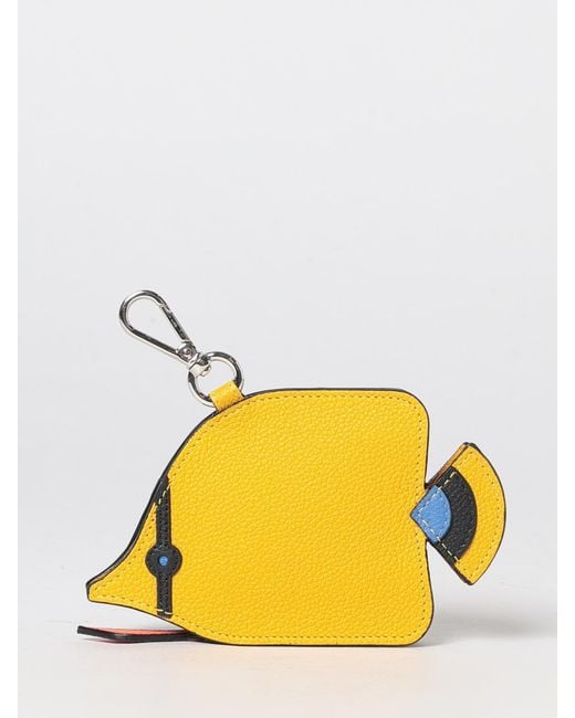 Fendi White Keyring for men