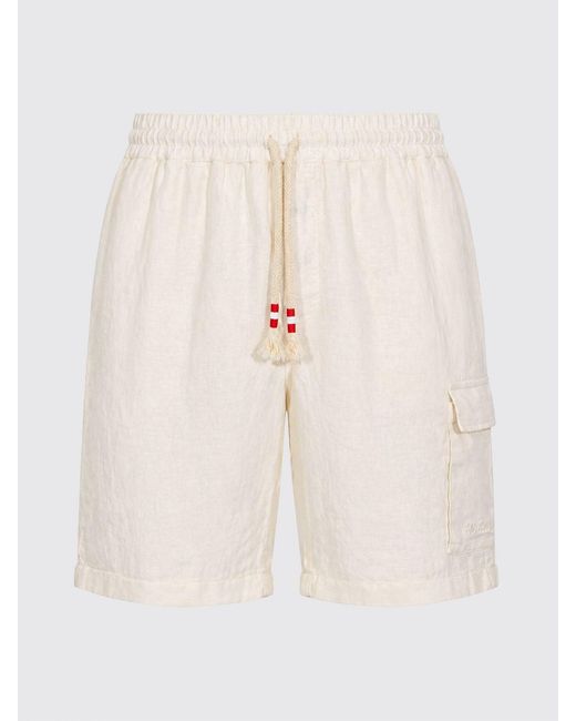 Mc2 Saint Barth Natural Cotton Cargo Shorts for men