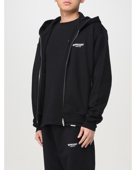 Represent Black Hooded Sweatshirt for men