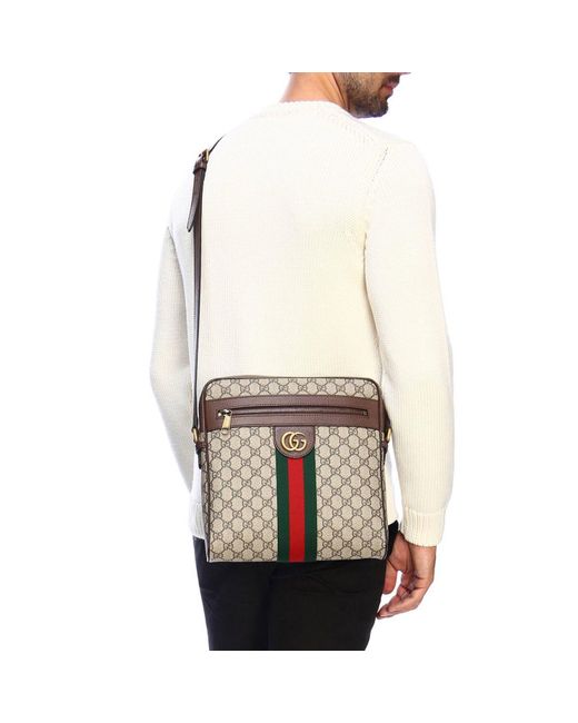 Gucci Shoulder Bag Bags Men in Natural for Men | Lyst UK