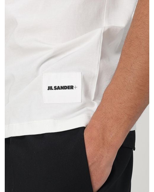 Set 3 T-Shirt Basic di Jil Sander in White da Uomo