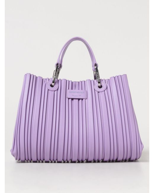 Emporio Armani Purple Tote Bags