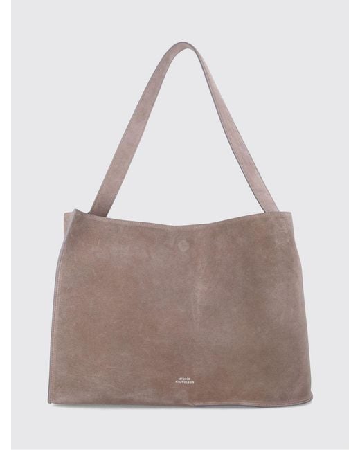 Studio Nicholson Gray Doublet Suede Bag