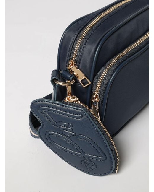 Liu Jo Blue Fabric Shoulder Bag